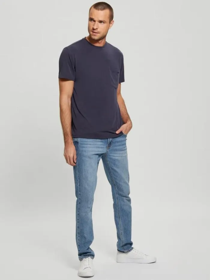 Men GUESS TShirts and Tanks Eco Pocket Tee Bleu lgant