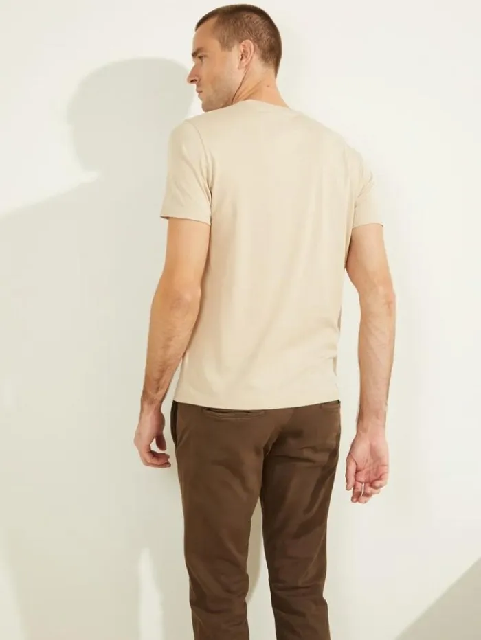 Men GUESS TShirts and Tanks Embroidered Logo Tee Nomad