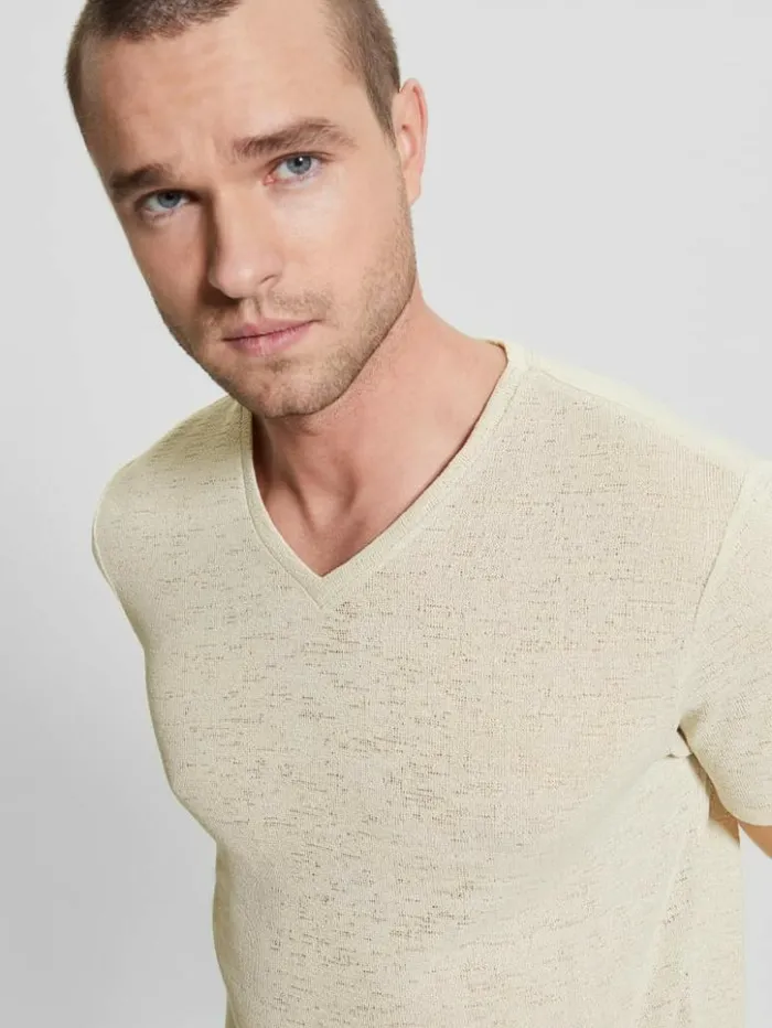 Men GUESS TShirts and Tanks Gauze Tee White Smoke