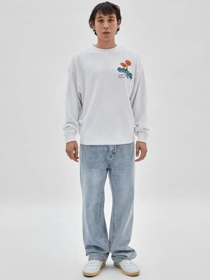 Men GUESS TShirts and Tanks GUESS Originals Eco Earth Day Floral Tee Pure White Men GUESS TShirts and Tanks GUESS Originals Eco Earth Day Floral Tee Pure White