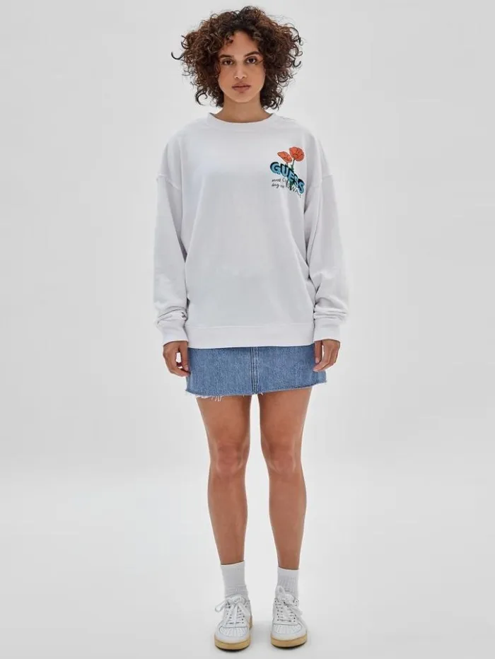 Men GUESS TShirts and Tanks GUESS Originals Eco Earth Day Floral Tee Pure White Men GUESS TShirts and Tanks GUESS Originals Eco Earth Day Floral Tee Pure White