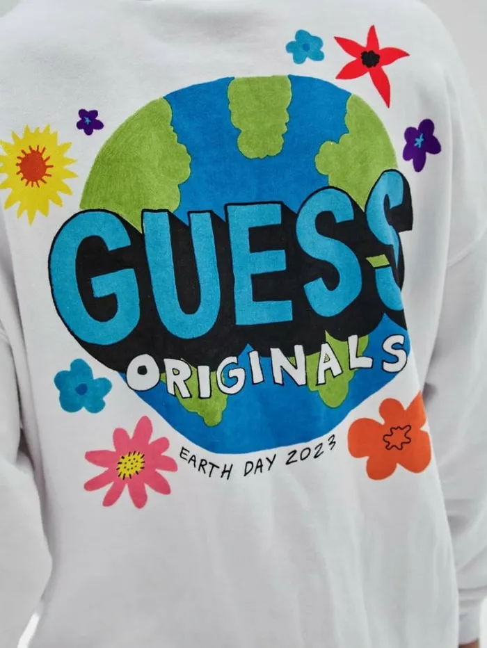 Men GUESS TShirts and Tanks GUESS Originals Eco Earth Day Floral Tee Pure White Men GUESS TShirts and Tanks GUESS Originals Eco Earth Day Floral Tee Pure White