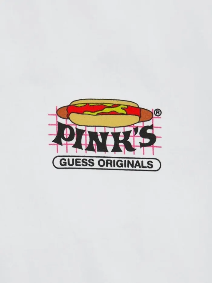 Men GUESS TShirts and Tanks GUESS Originals X Pink039s Hot Dogs Tee Pure White Men GUESS TShirts and Tanks GUESS Originals X Pink039s Hot Dogs Tee Pure White