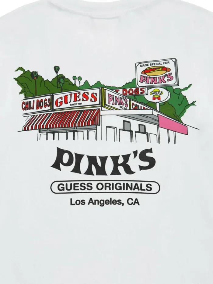 Men GUESS TShirts and Tanks GUESS Originals X Pink039s Hot Dogs Tee Pure White Men GUESS TShirts and Tanks GUESS Originals X Pink039s Hot Dogs Tee Pure White