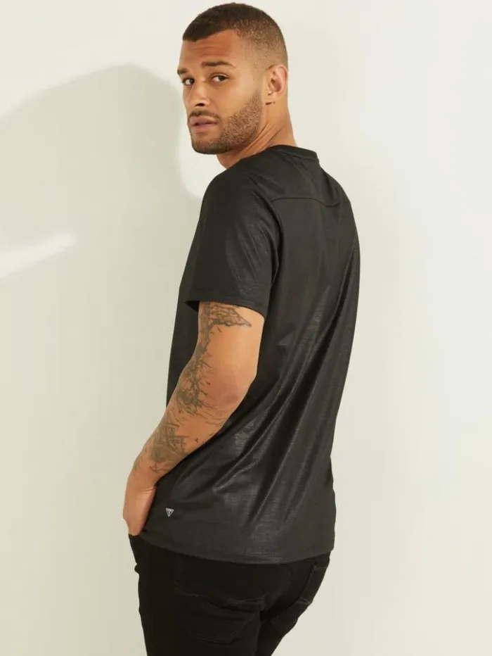 Men GUESS TShirts and Tanks Mason VNeck Tee Jet Black