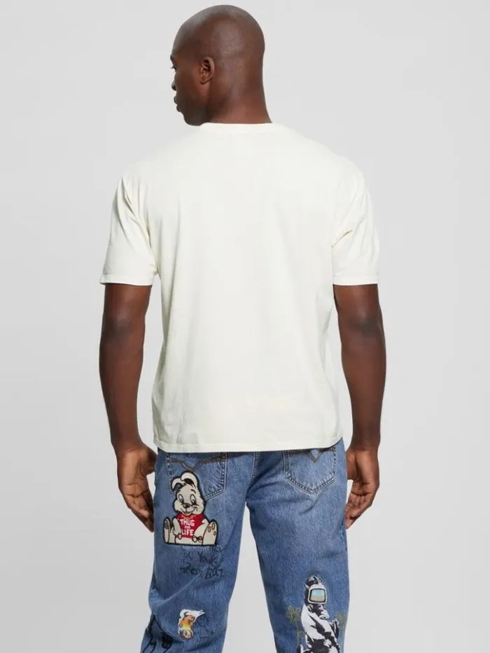 Men GUESS TShirts and Tanks Teddy Signature Tee Quicksand Multi