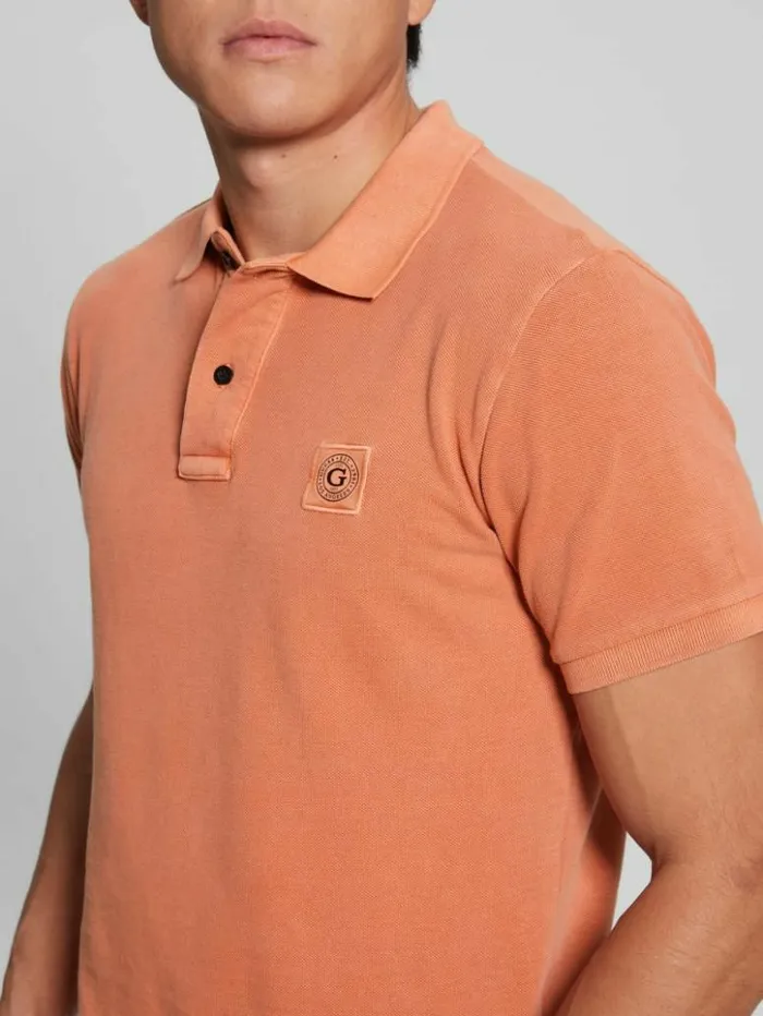 Men GUESS TShirts and Tanks Washed Polo Island Sunset
