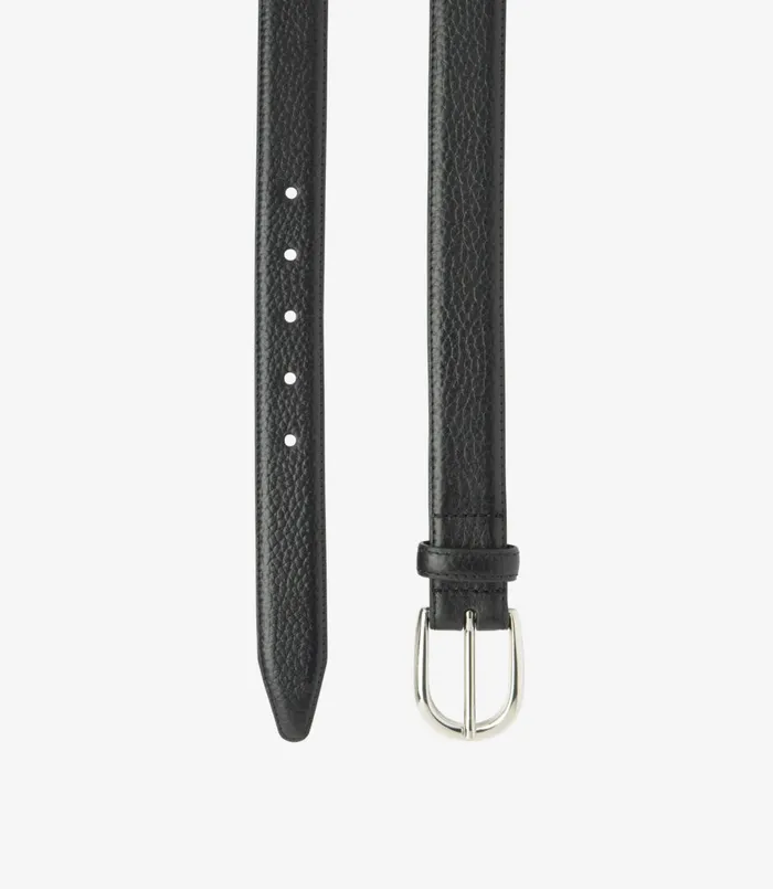 Men Harry Belt Black Grain Loake Casual Belts