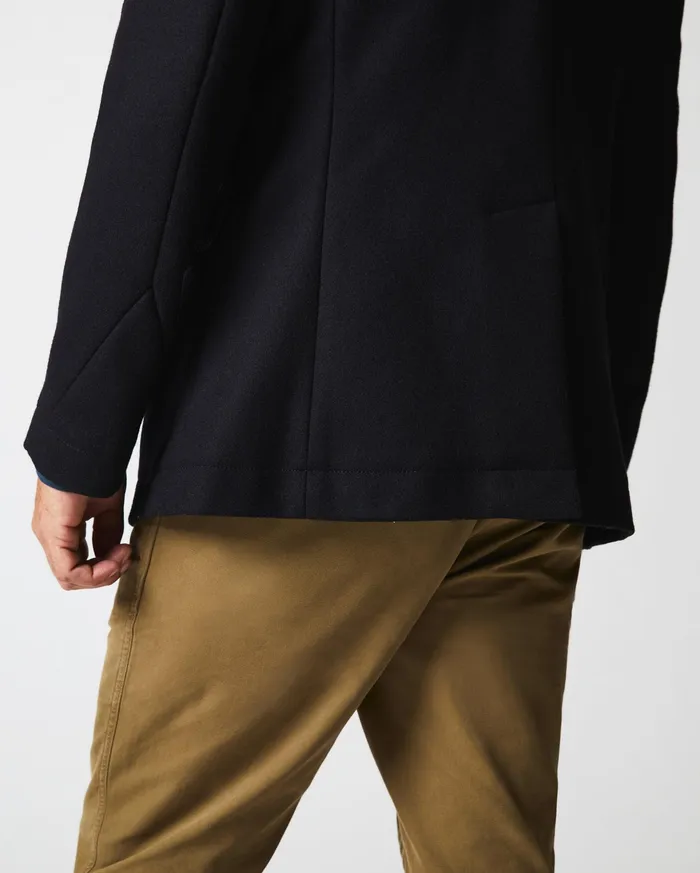 Men Jackets and Outerwear Billy Reid Bond Peacoat Black
