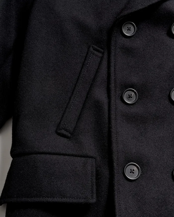 Men Jackets and Outerwear Billy Reid Bond Peacoat Black