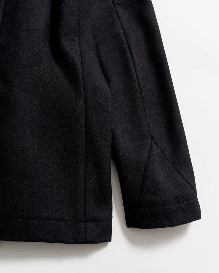 Men Jackets and Outerwear Billy Reid Bond Peacoat Black