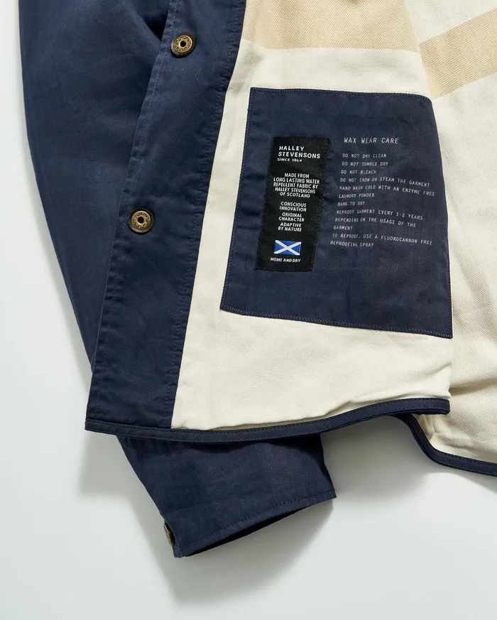 Men Jackets and Outerwear Billy Reid Leroy Shirt Jacket Carbon Blue