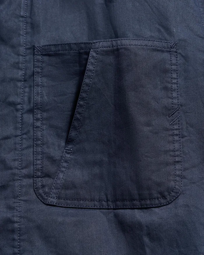 Men Jackets and Outerwear Billy Reid Leroy Shirt Jacket Carbon Blue