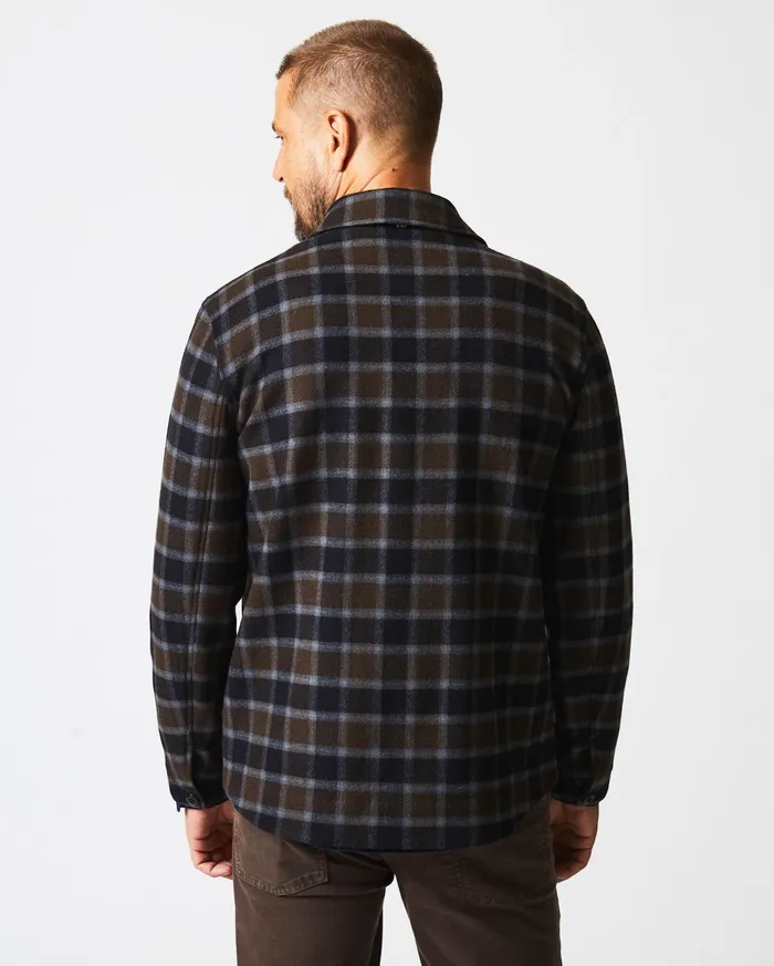 Men Jackets and Outerwear Billy Reid Mo Shirt Jacket Olivemulti