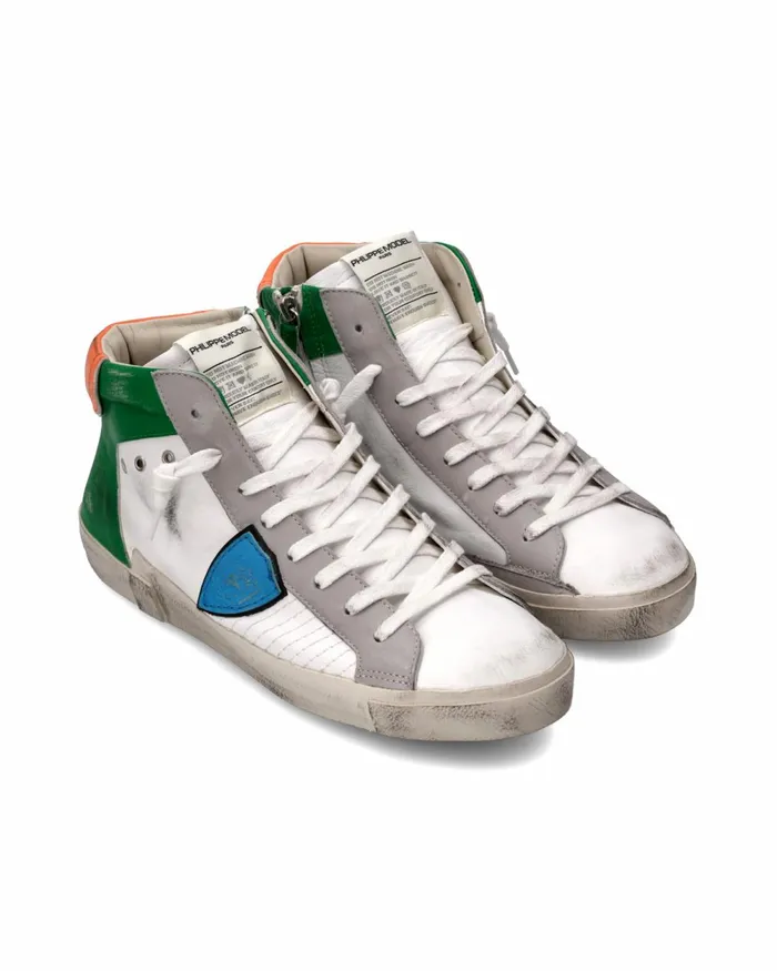 MenKids Prsx Sneakers WhiteGreen Shoes Philippe Model Paris Casual