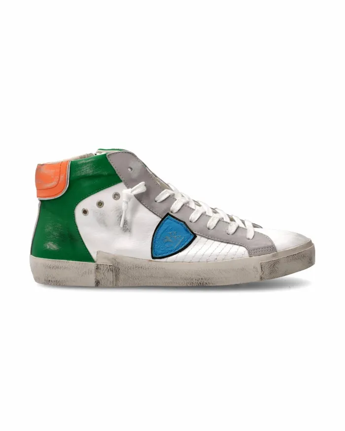 MenKids Prsx Sneakers WhiteGreen Shoes Philippe Model Paris Casual