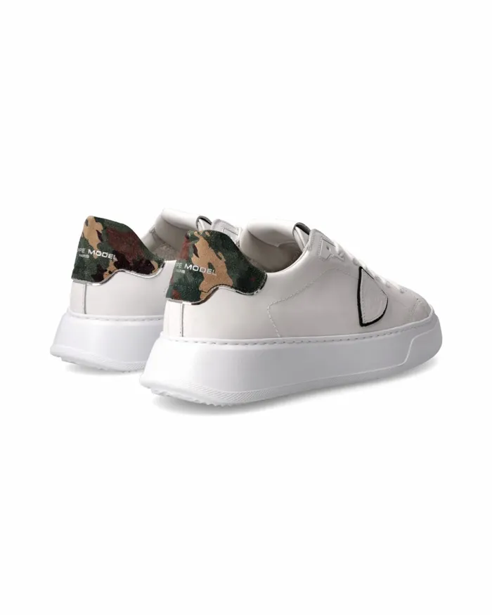 MenKids Temple Sneakers WhiteGreen Shoes Paris Philippe Model Paris Casual