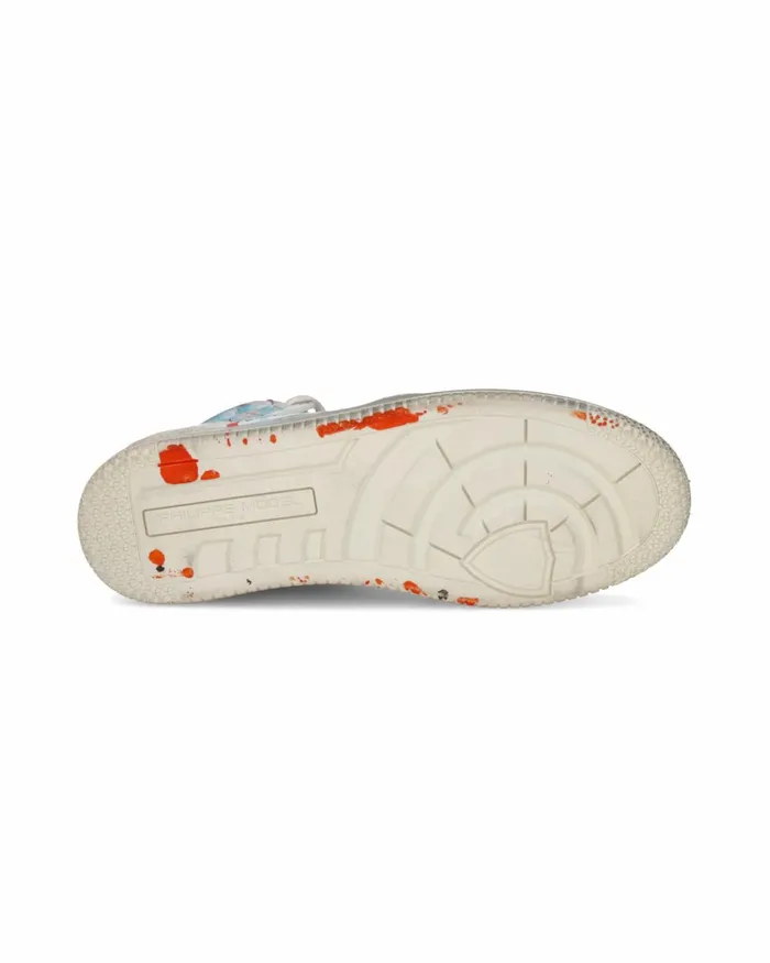 Men La Grande Sneakers White Orange Red Shoes Philippe Model Paris Street