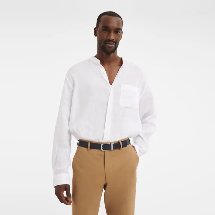 Men Le Foulonn Men039s Belt NavyCaramel Longchamp Belts
