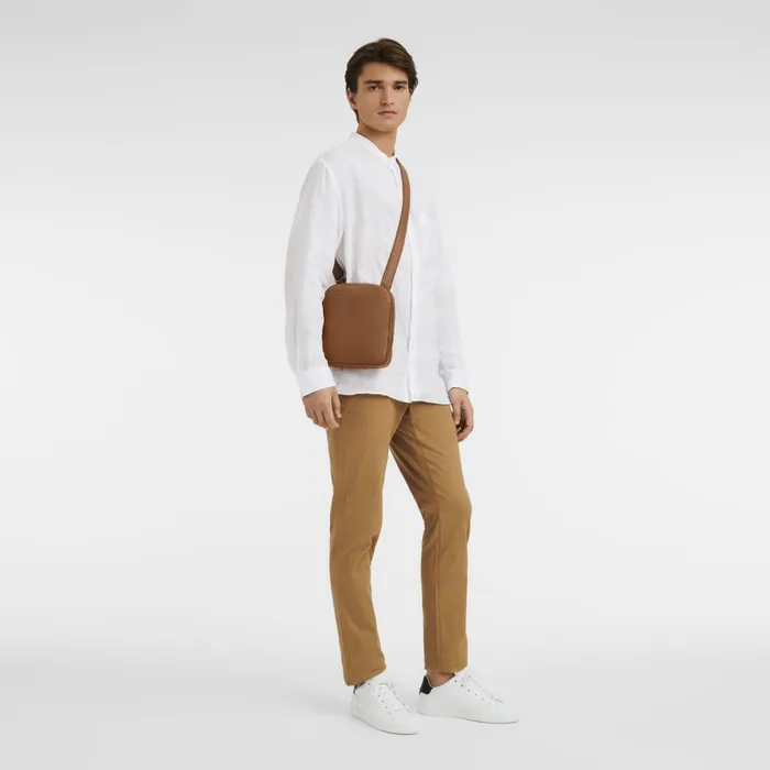Men Le Foulonn XS Crossbody Bag Caramel Longchamp Crossbody Bags