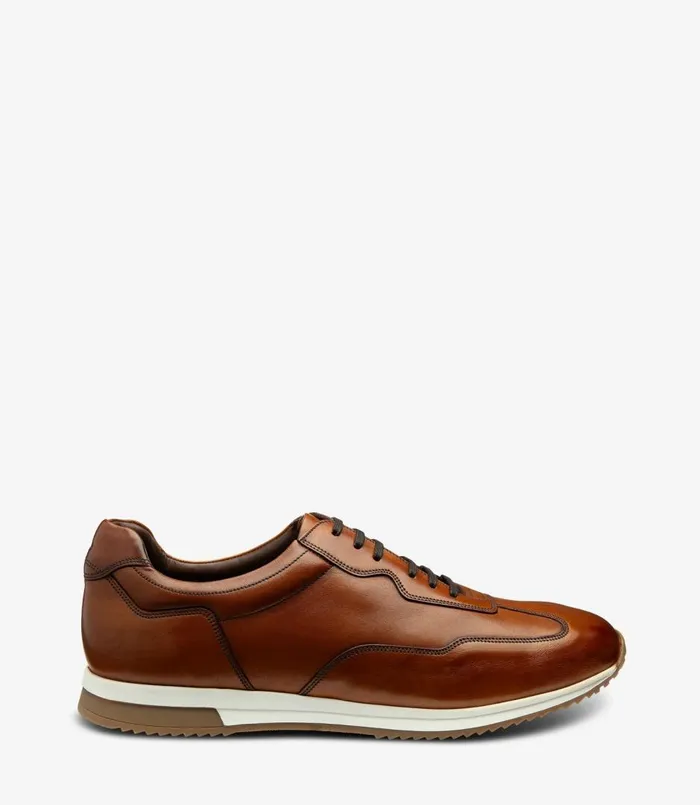 Men Linford Chestnut Brown Loake Trainers and Sneakers