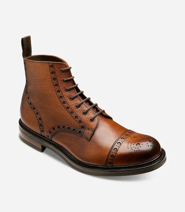 Men Loxley Mahogany Grain Loake Boots Men Loxley Mahogany Grain Loake Boots