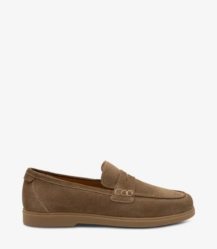 Men Lucca Flint Suede Loake Loafers