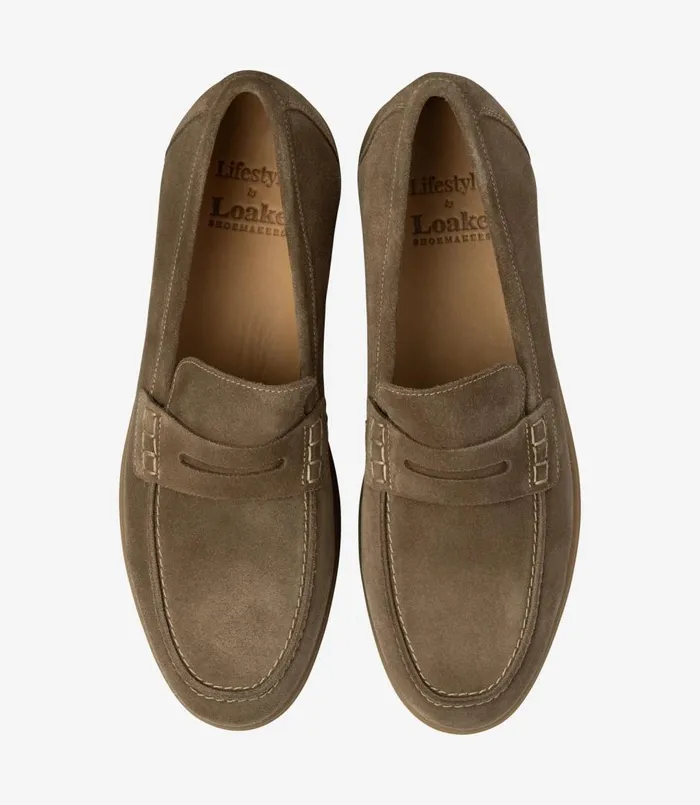 Men Lucca Flint Suede Loake Loafers Men Lucca Flint Suede Loake Loafers