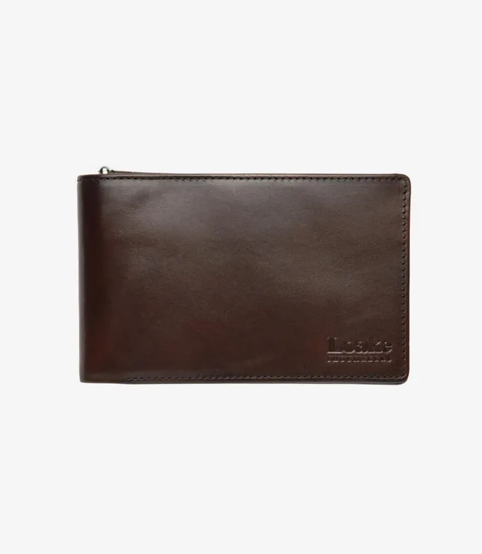 Men Luxury Travel Wallet Dark Brown Loake Wallets Card Holders