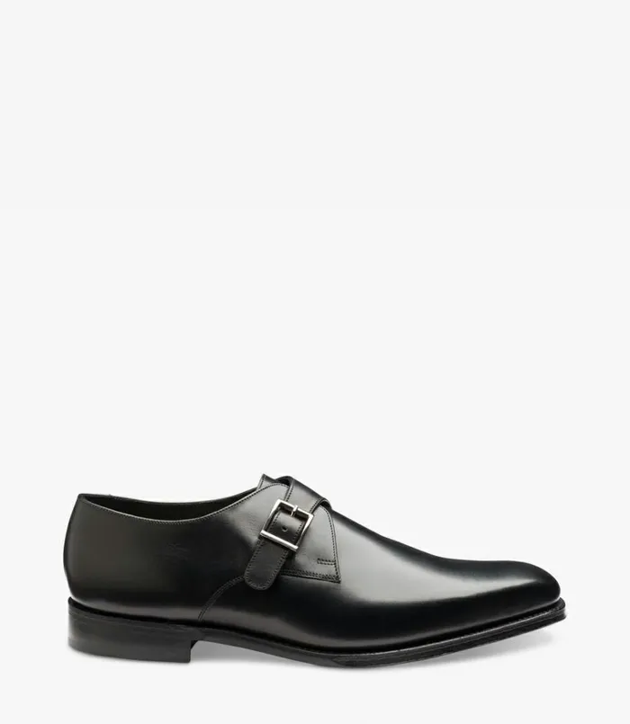Men Medway Black Loake Monk Shoes
