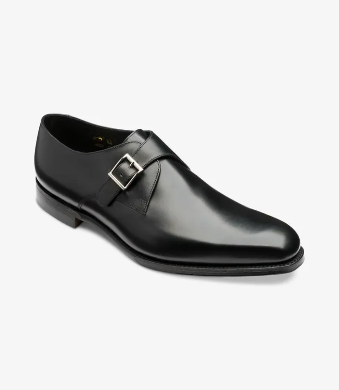 Men Medway Black Loake Monk Shoes Men Medway Black Loake Monk Shoes