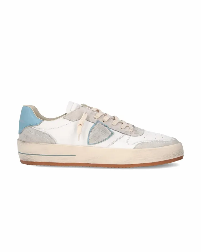 Men Nice Sneakers WhiteBlue Shoes Paris Philippe Model Paris Casual