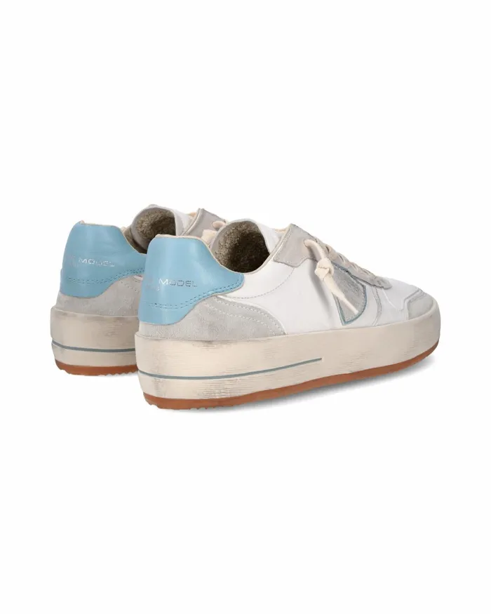 Men Nice Sneakers WhiteBlue Shoes Paris Philippe Model Paris Casual