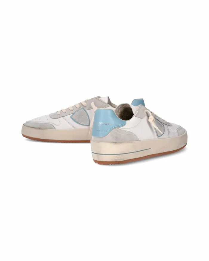Men Nice Sneakers WhiteBlue Shoes Paris Philippe Model Paris Casual