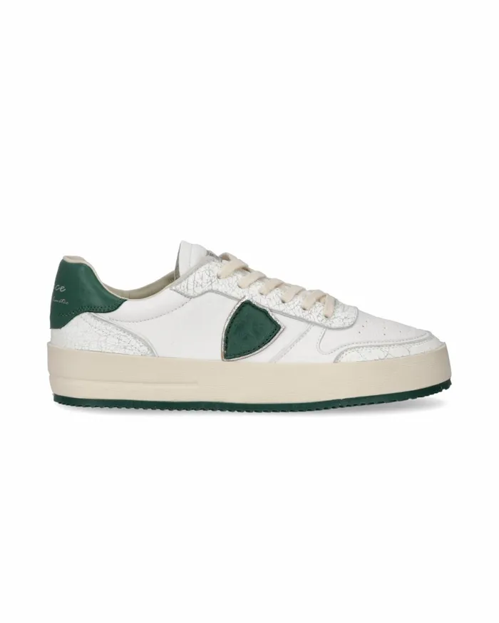 Men Nice Sneakers WhiteGreen Shoes Paris Philippe Model Paris Casual