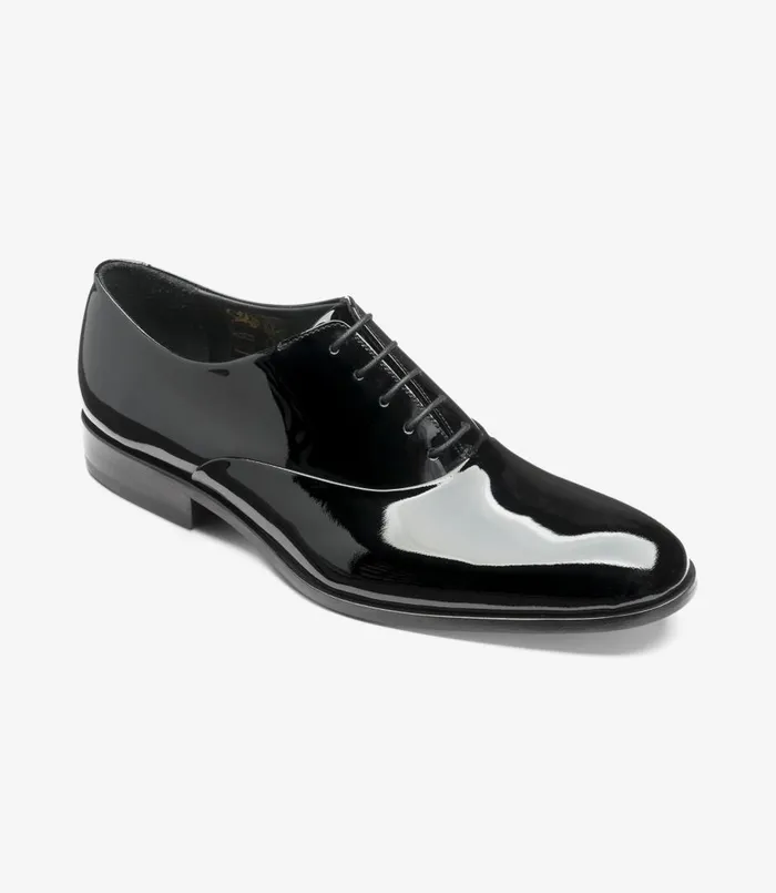 Men Patent Black Loake Plain Ties Men Patent Black Loake Plain Ties