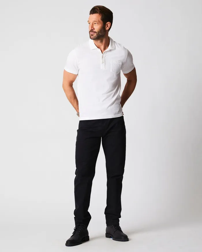 Men Polos Tees and Henleys Billy Reid Pensacola Polo White
