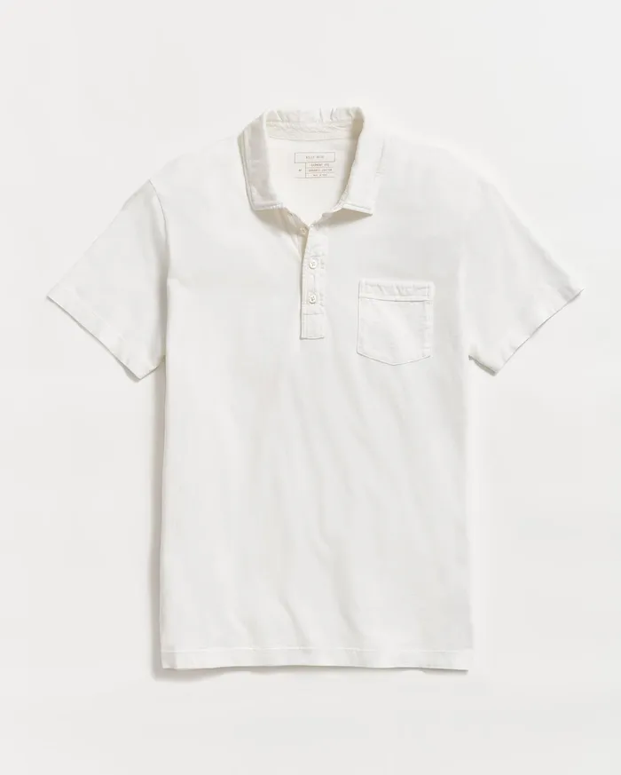 Men Polos Tees and Henleys Billy Reid Pensacola Polo White