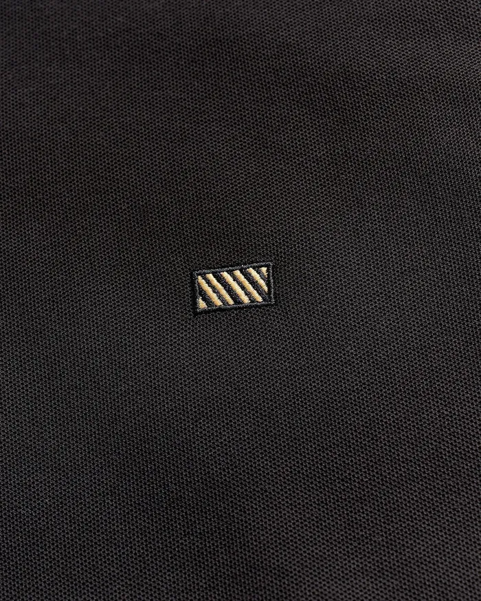 Men Polos Tees and Henleys Billy Reid Pique Polo Black