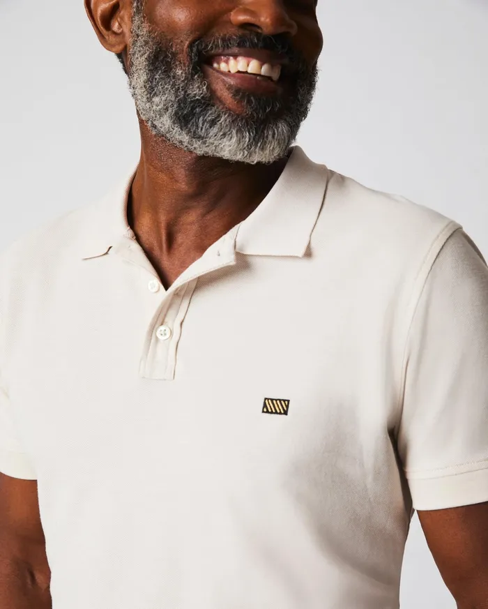 Men Polos Tees and Henleys Billy Reid Pique Polo Natural