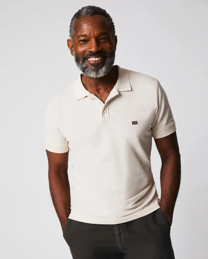 Men Polos Tees and Henleys Billy Reid Pique Polo Natural