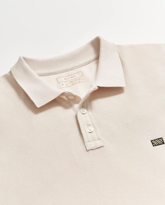 Men Polos Tees and Henleys Billy Reid Pique Polo Natural