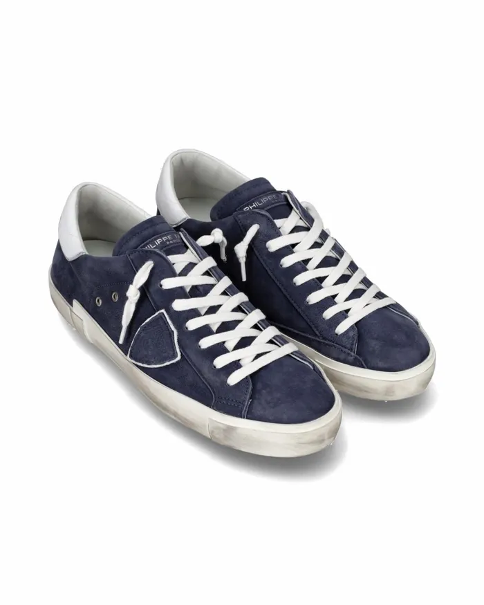 Men Prsx Low Sneakers Blue Shoes Paris Philippe Model Paris Casual