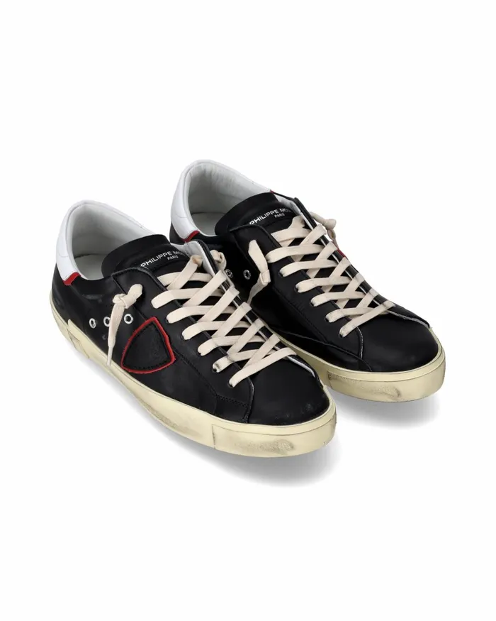 Men Prsx Sneakers BlackRed Shoes Paris Philippe Model Paris Casual