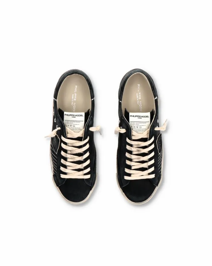 Men Prsx Sneakers Black Shoes For Man Philippe Model Paris Casual