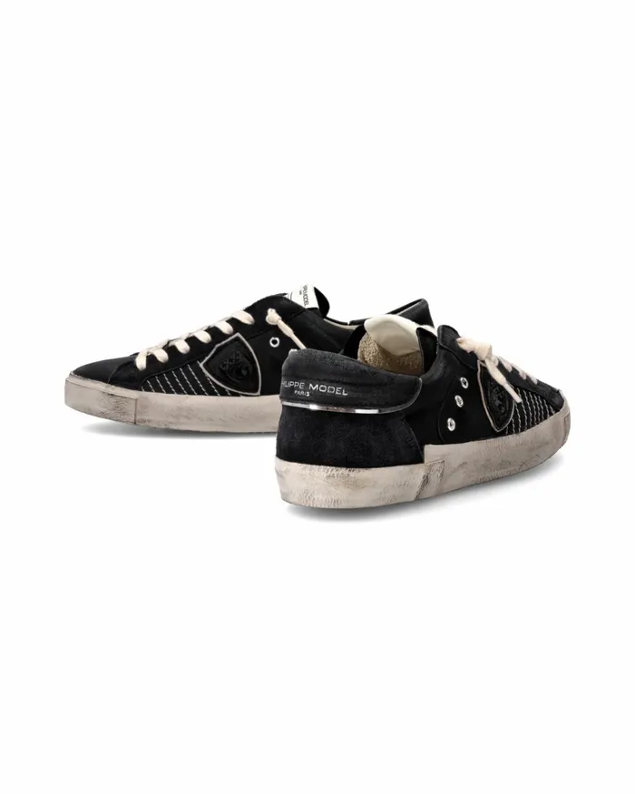 Men Prsx Sneakers Black Shoes For Man Philippe Model Paris Casual