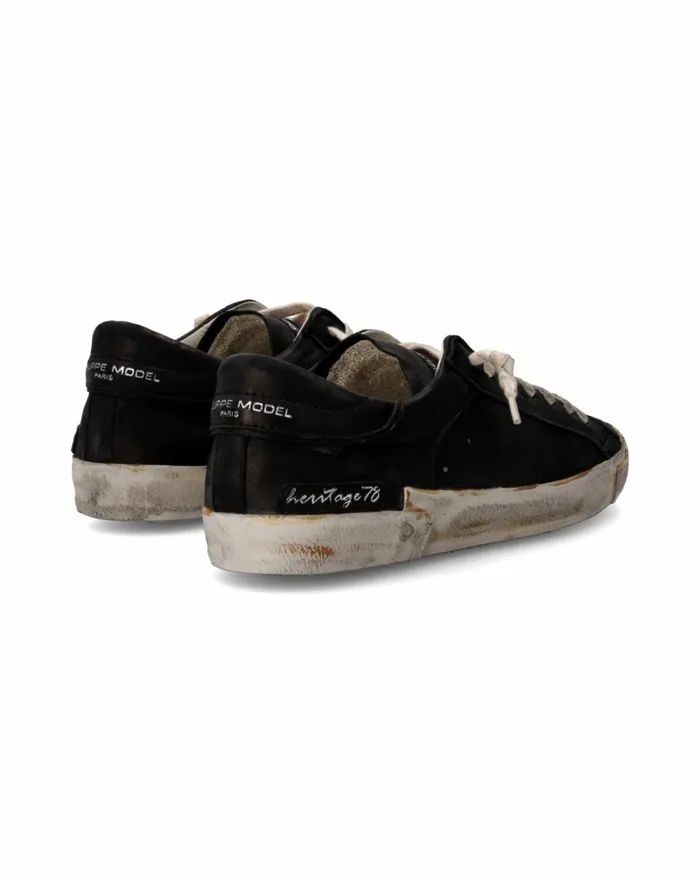 Men Prsx Sneakers Black Shoes PM Philippe Model Paris Casual