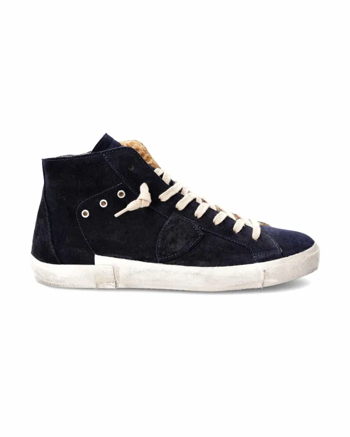 Men Prsx Sneakers Blue Shoes Philippe Model Paris Casual