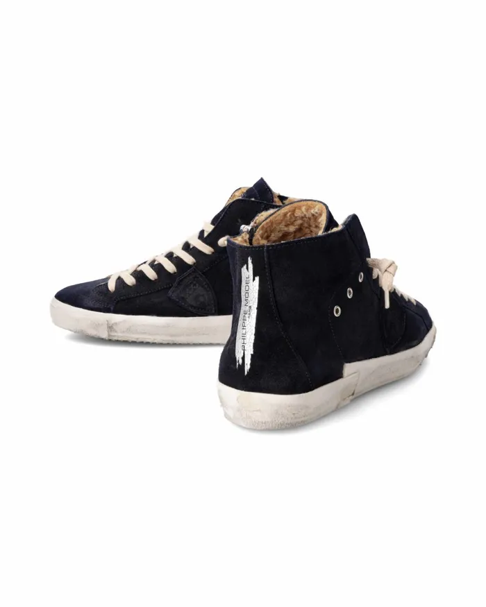 Men Prsx Sneakers Blue Shoes Philippe Model Paris Casual