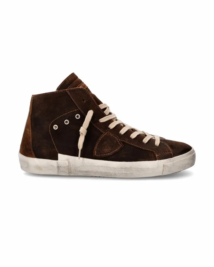 Men Prsx Sneakers Brown Shoes Philippe Model Paris Casual